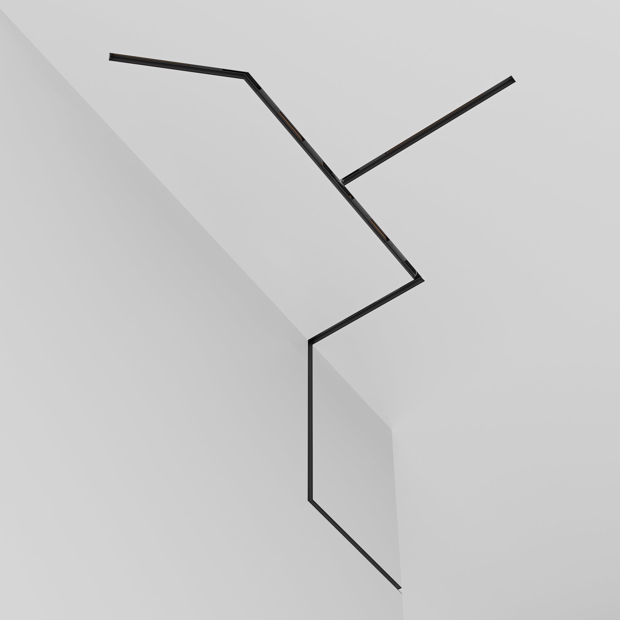 Track Exility recessed mounting track for plasterboard