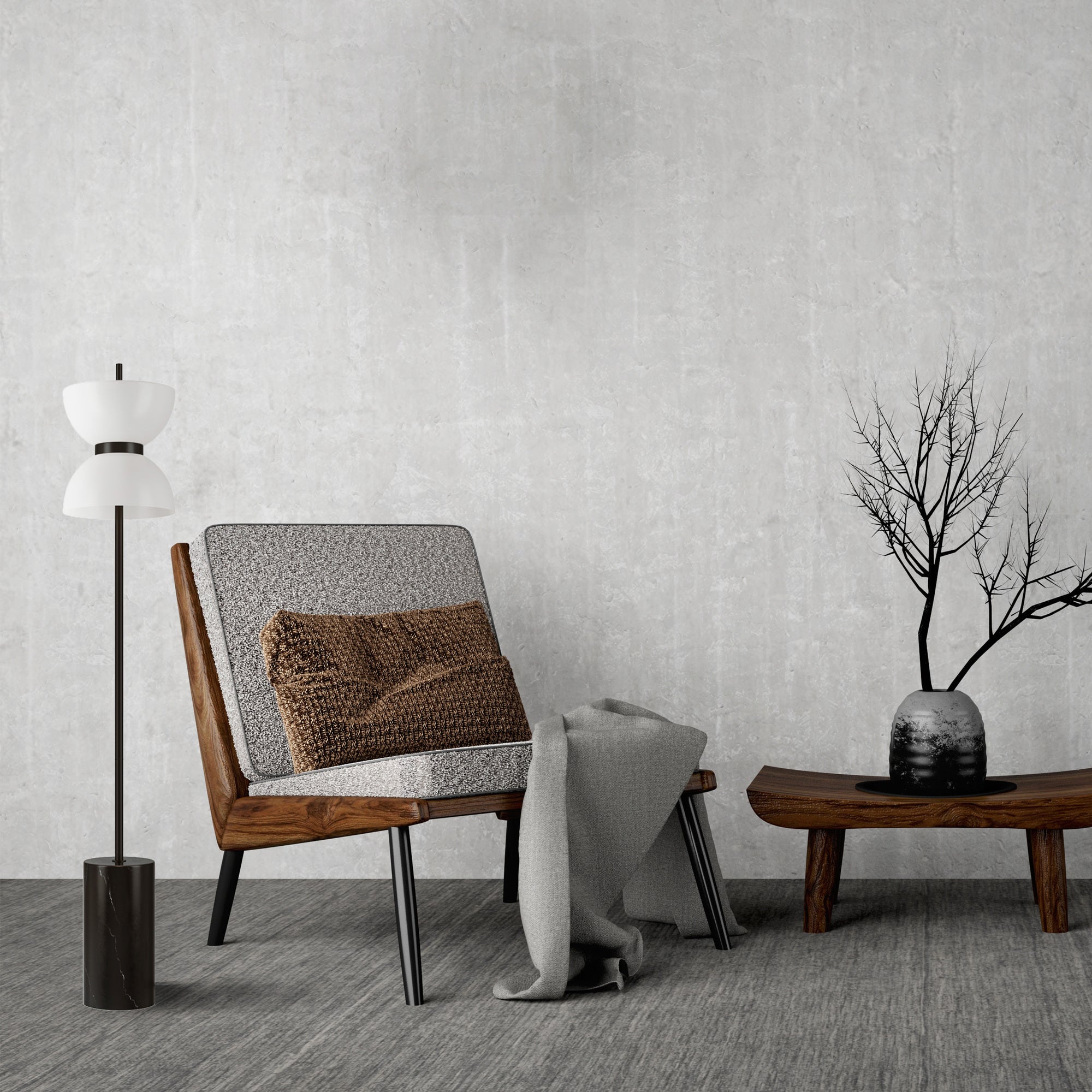 Kyoto Floor lamp Integrated LED - Various Finishes