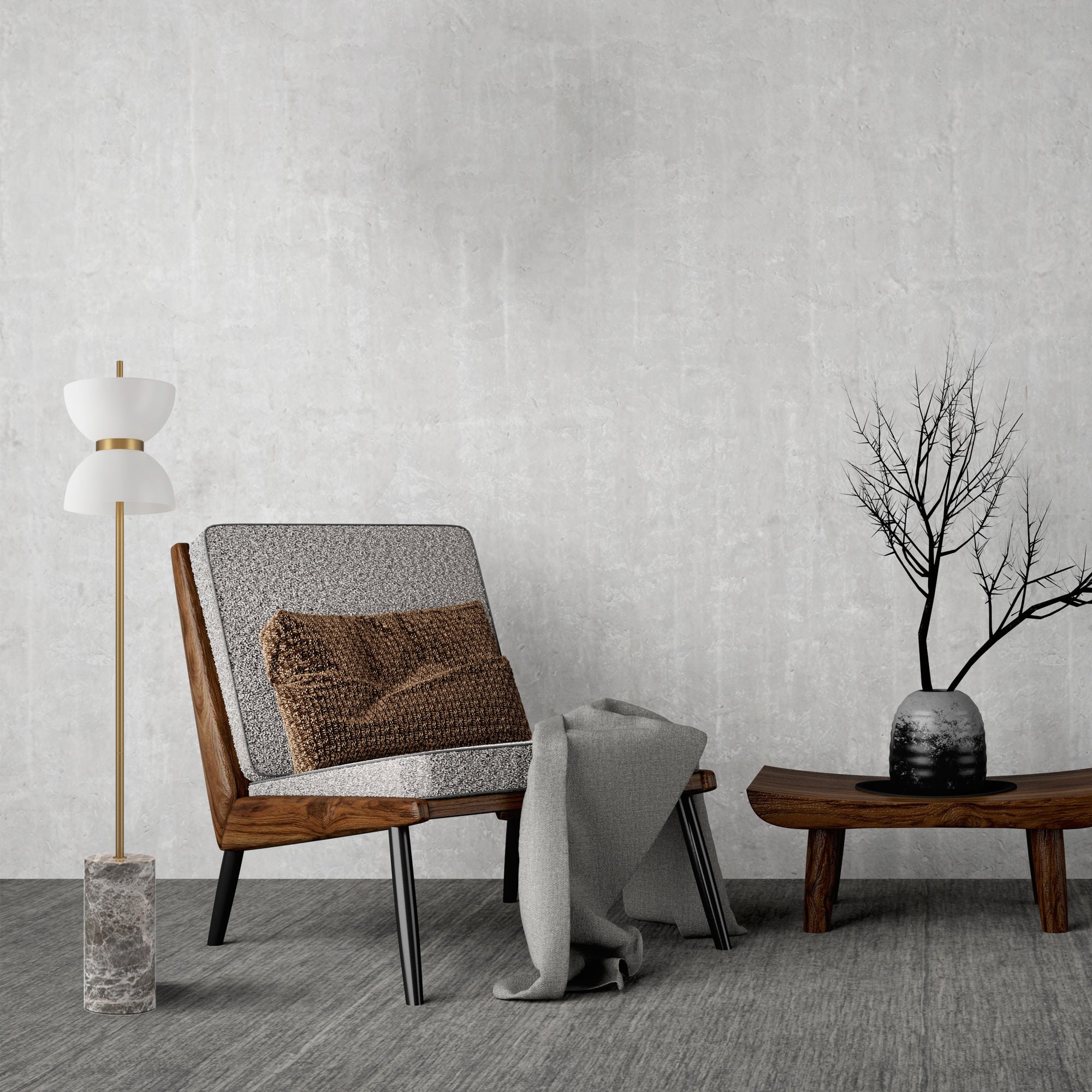 Kyoto Floor lamp Integrated LED - Various Finishes