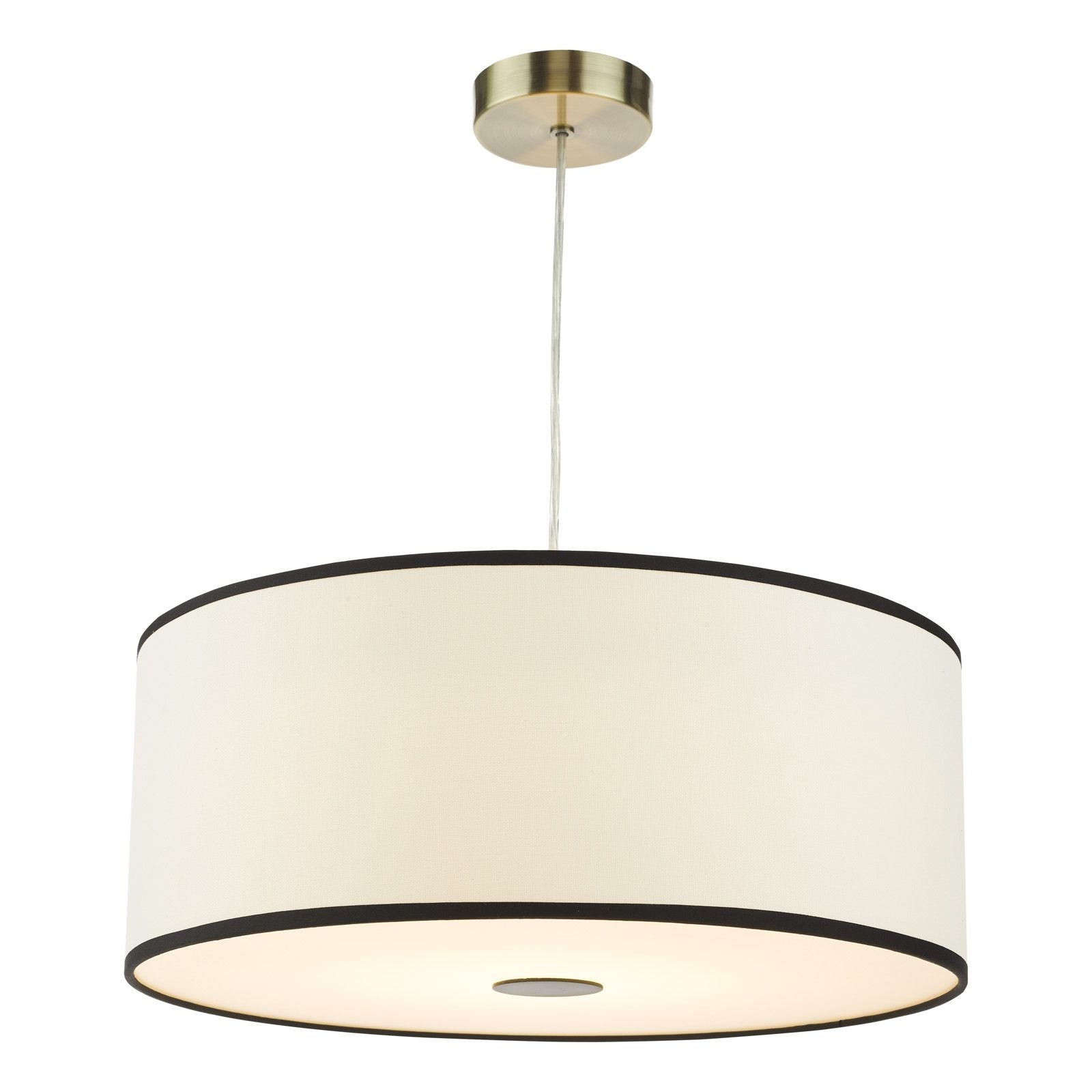 Jemima Easy Fit Pendant - White and White Frosted Acrylic With Shade