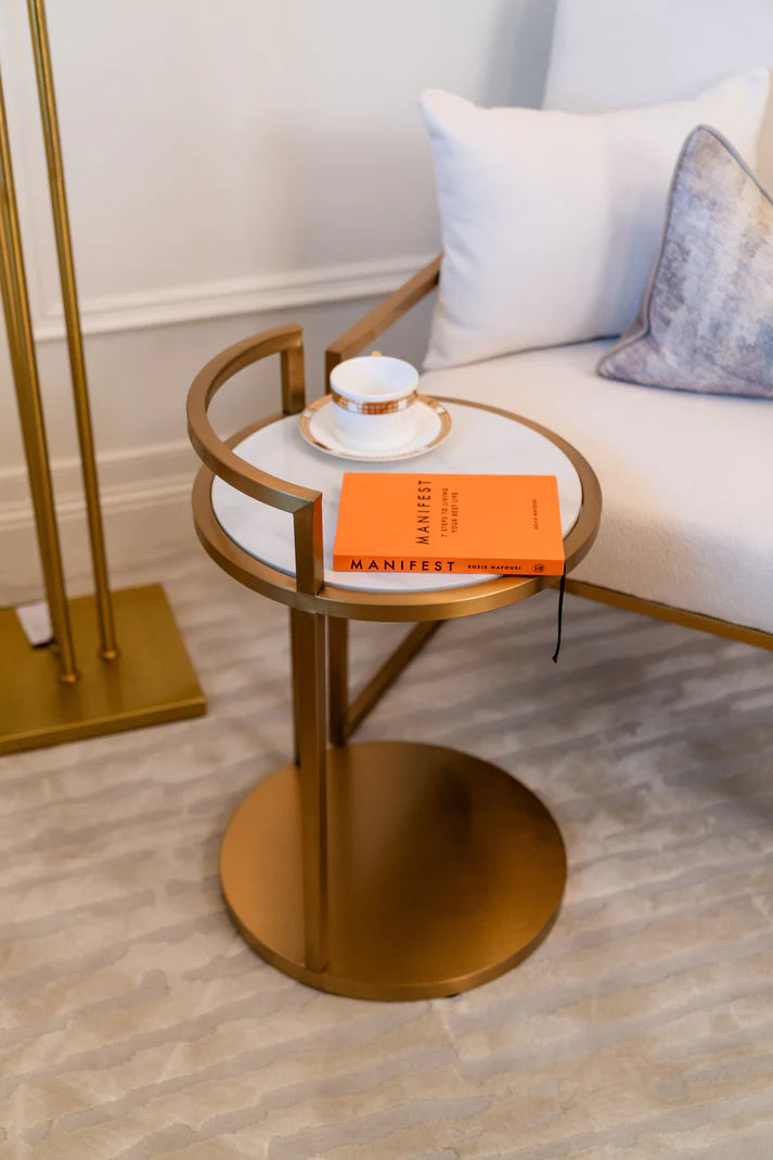 Tours Side Table Bronze - Finish