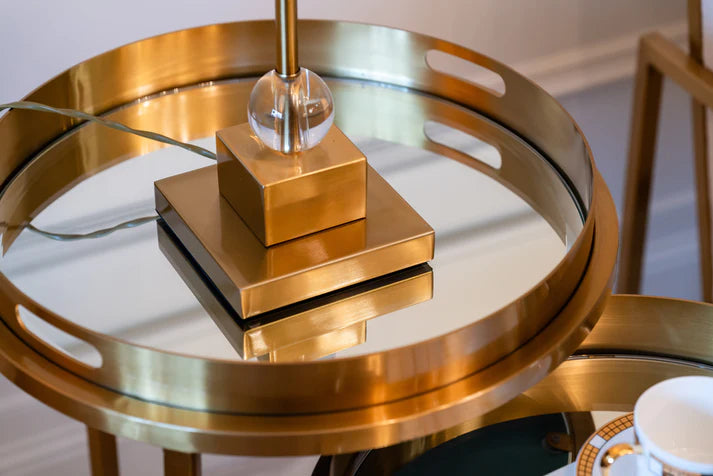 Colmar  Side Table  Set Gold - Finish