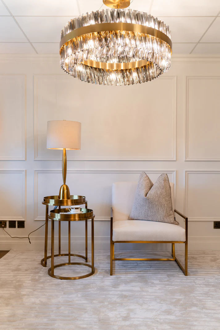 Colmar  Side Table  Set Gold - Finish