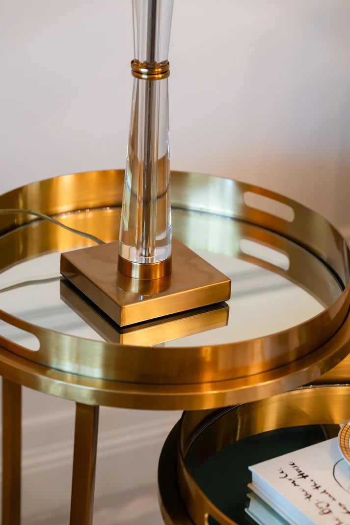 Colmar  Side Table  Set Gold - Finish