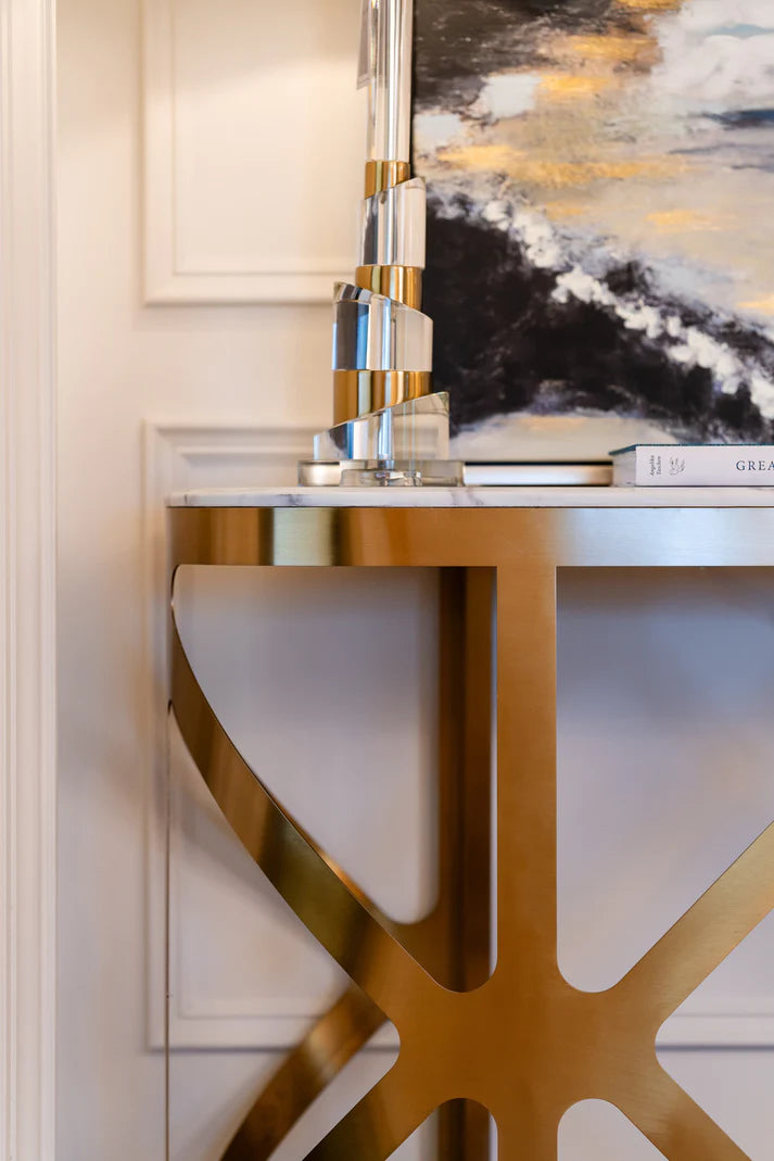 Cannes Console Table Gold - Finish
