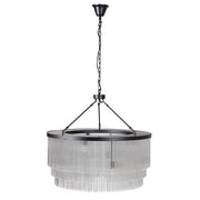 Kenmare 10Lt Round 3 Tier Glass Tube Chandelier