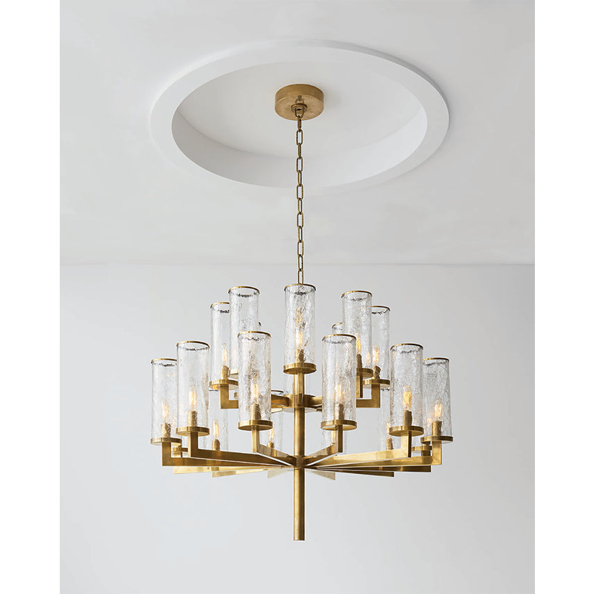 Liaison Double Tier Chandelier- Antique Brass/ Bronze