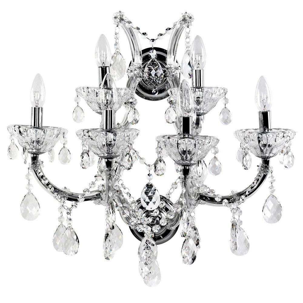 Kalundborg Silver Crystal Wall Light