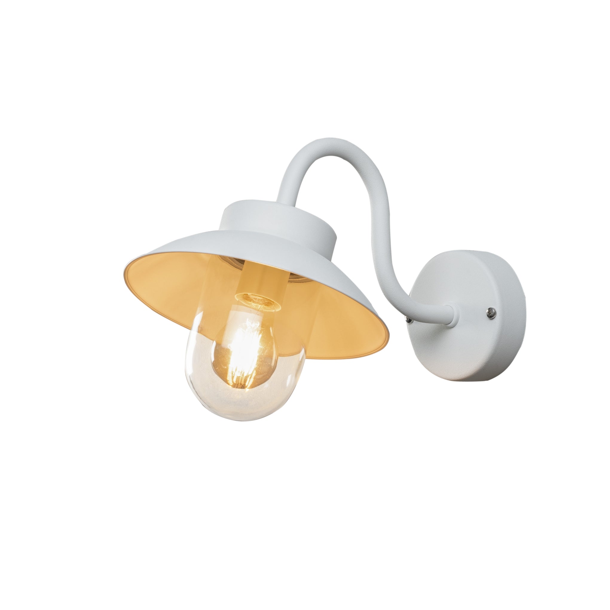 Vega Mini Wall Light Black/White Finish
