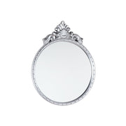 Overton Ornate Round Mirror - Silver or Champagne Frame