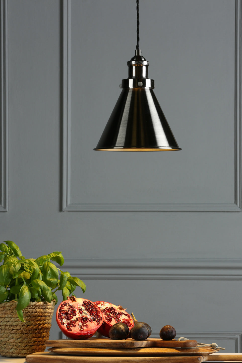 Rufus Small/Large Pendant Various Finishes E27