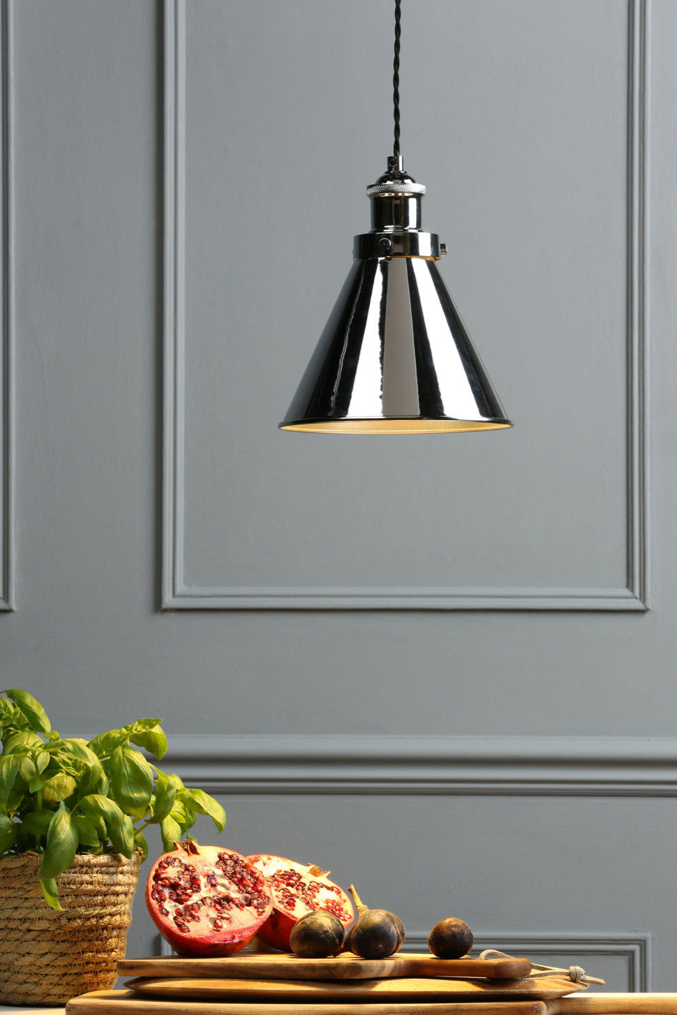 Rufus Small/Large Pendant Various Finishes E27