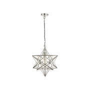 Star Pendant Silver Glass- Small/ Large