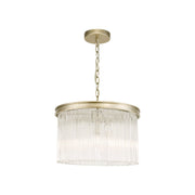 Manon 3Lt Pendant - Champagne Clear Glass