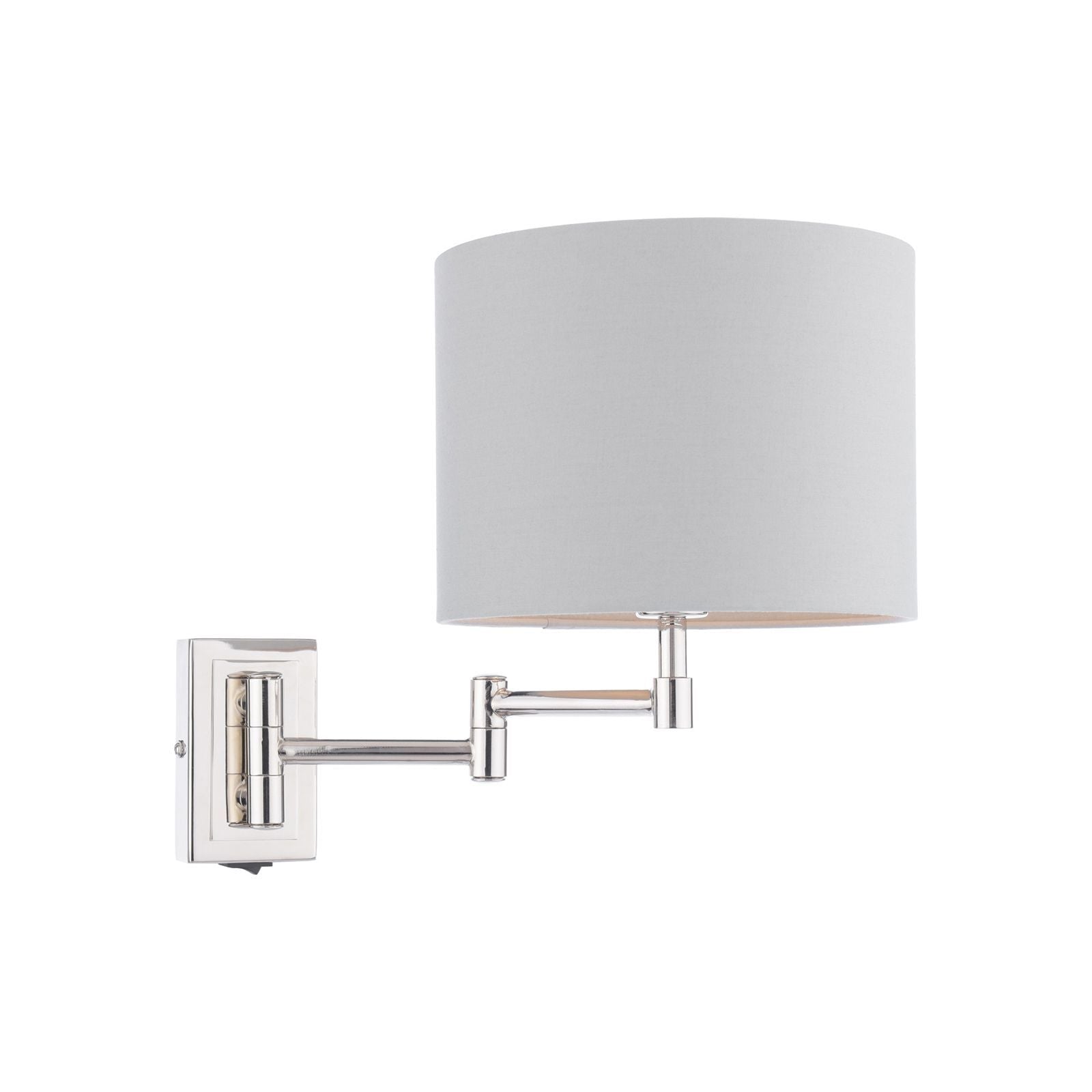 Marlowe Wall Light Polished Nickel With Shade
