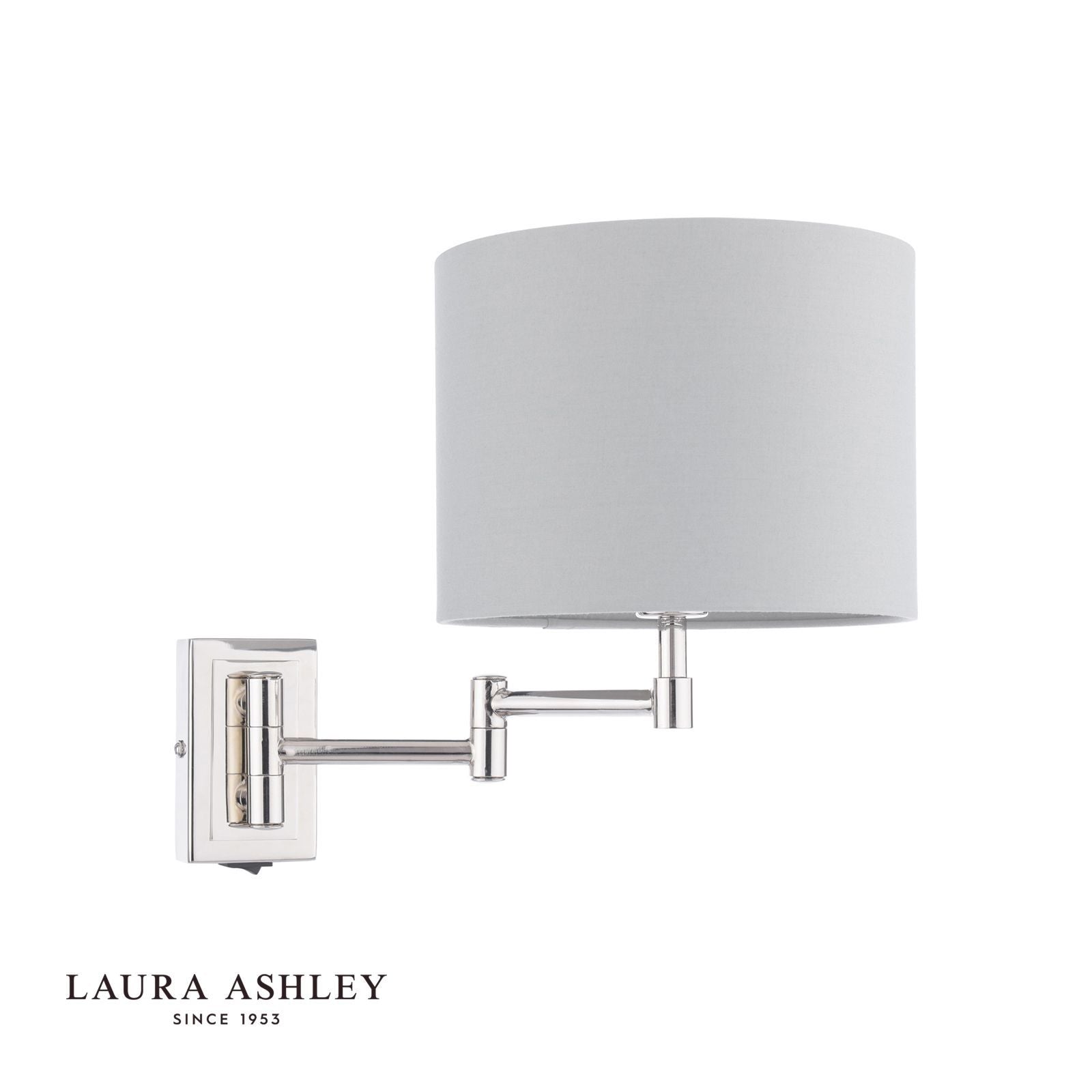 Marlowe Wall Light Polished Nickel With Shade