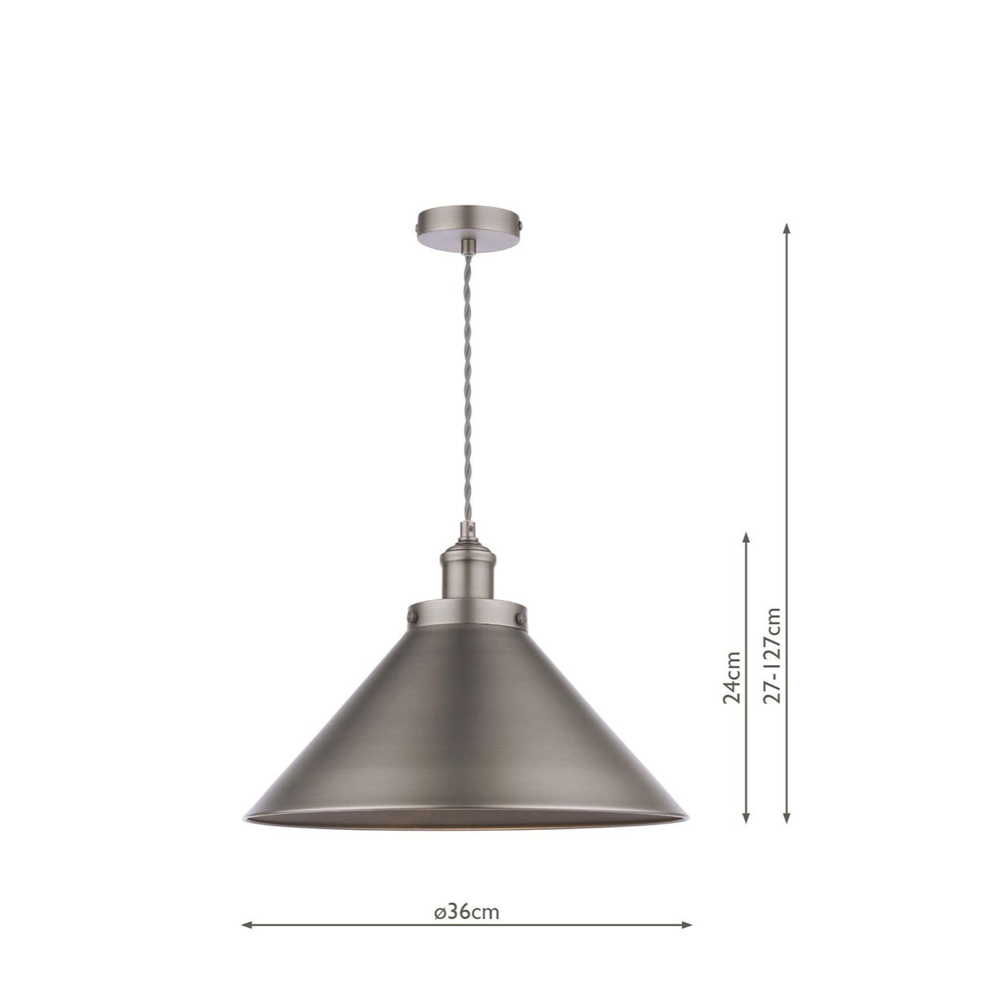 Rufus Small/Large Pendant Various Finishes E27