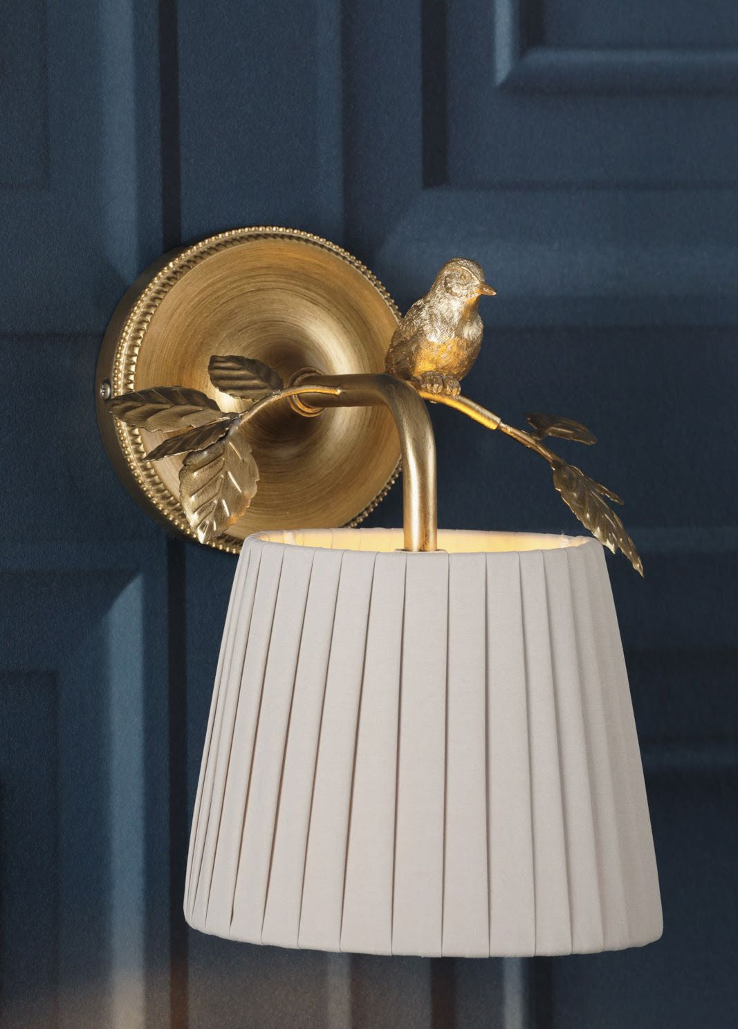 Egelton Wall Light Aged Brass With Shade