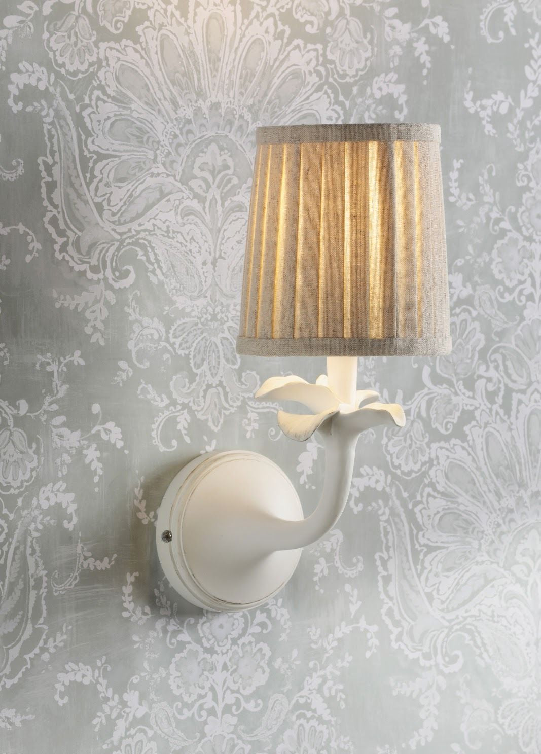 Eleni Wall Light Matt White With Shade