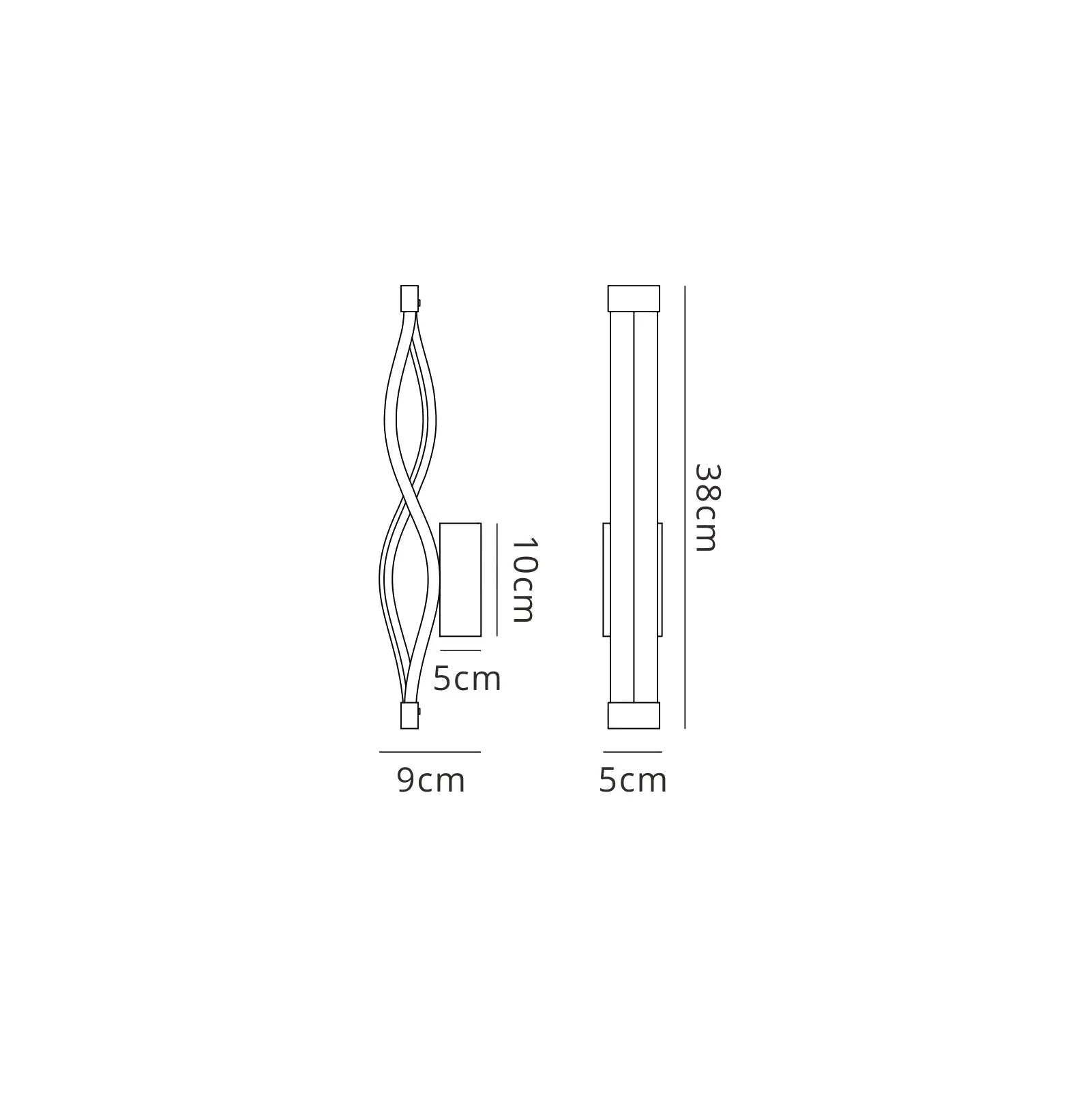 Sahara Brown Oxide LED Wall Lamp  - Brown/Silver
