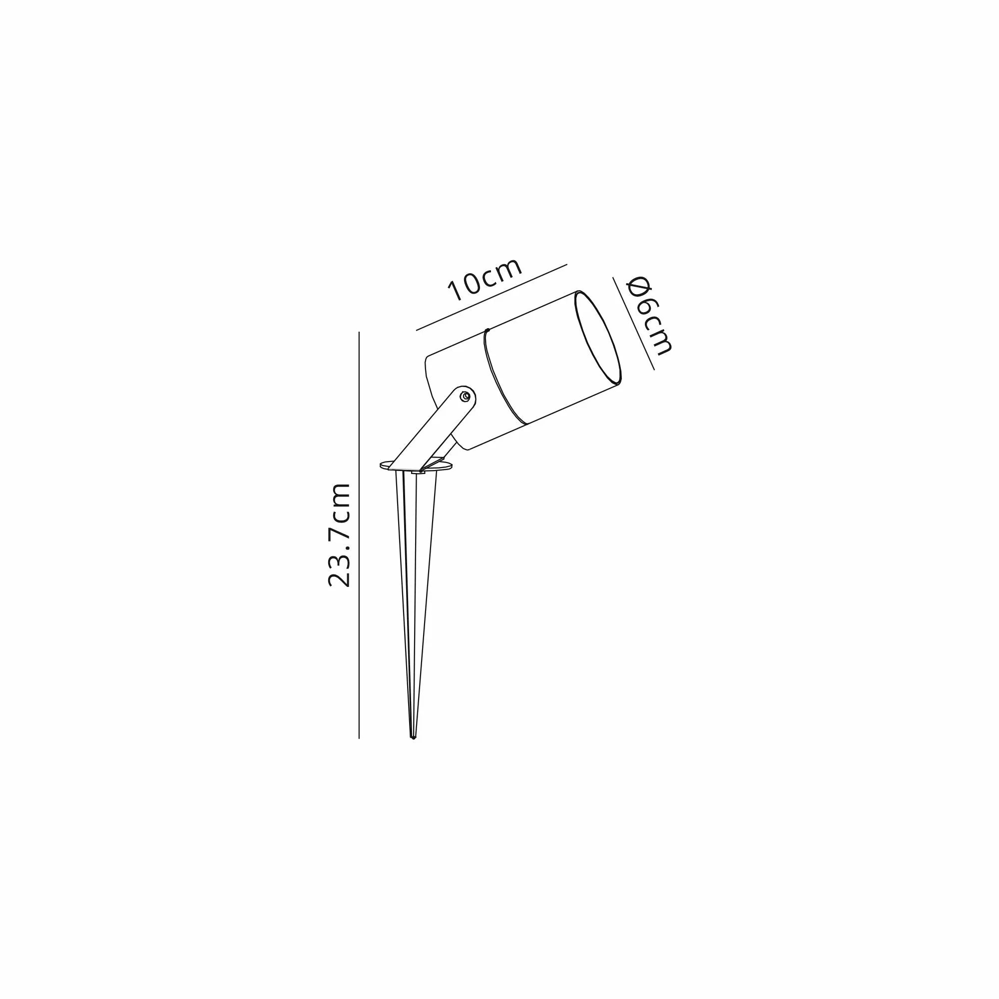 Quebec Spike/Wall Light GU10, IP65 2yrs Warranty- Various Finishes