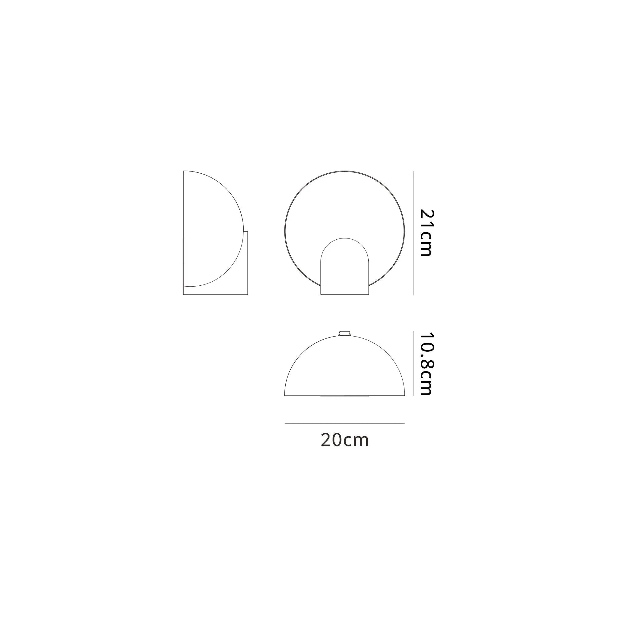 Oculo LED Wall Lamp - Black/Gold