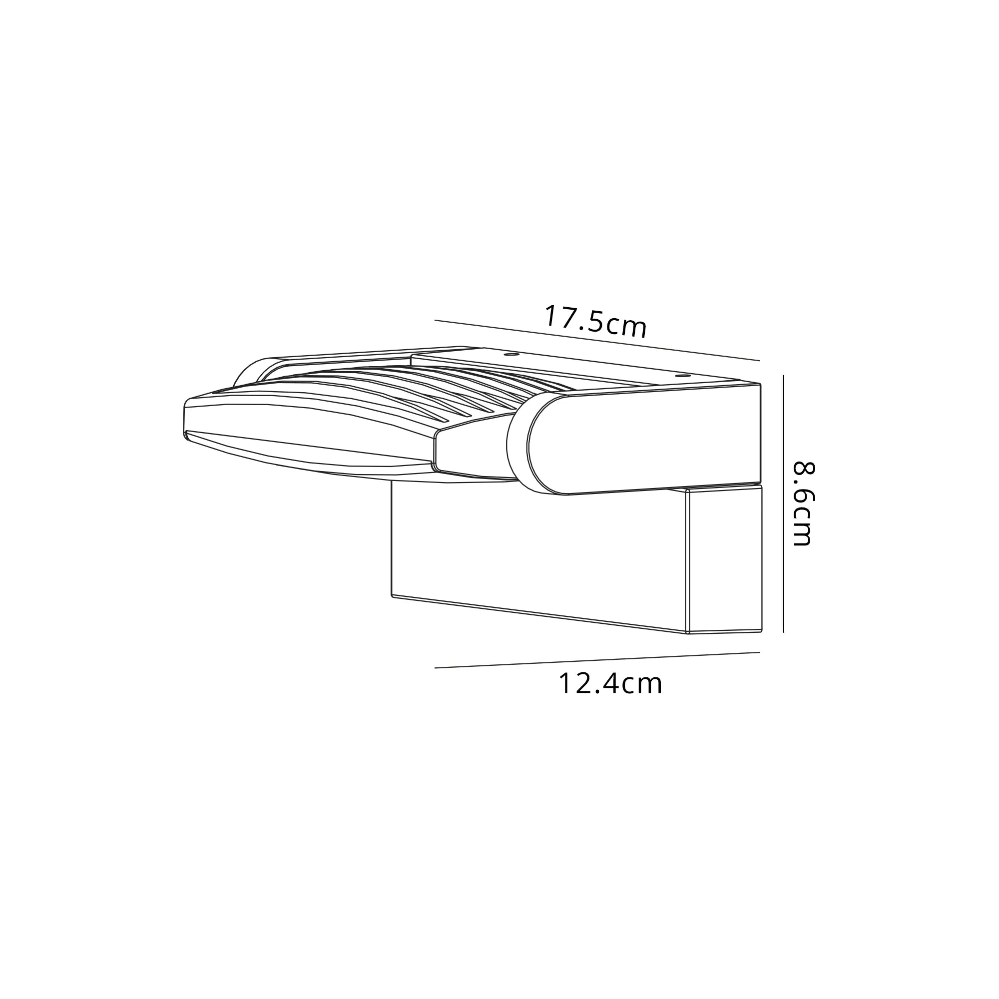 Hood Wall Lamp 12W LED, 3000K, 1100lm, IP65 3yrs Warranty