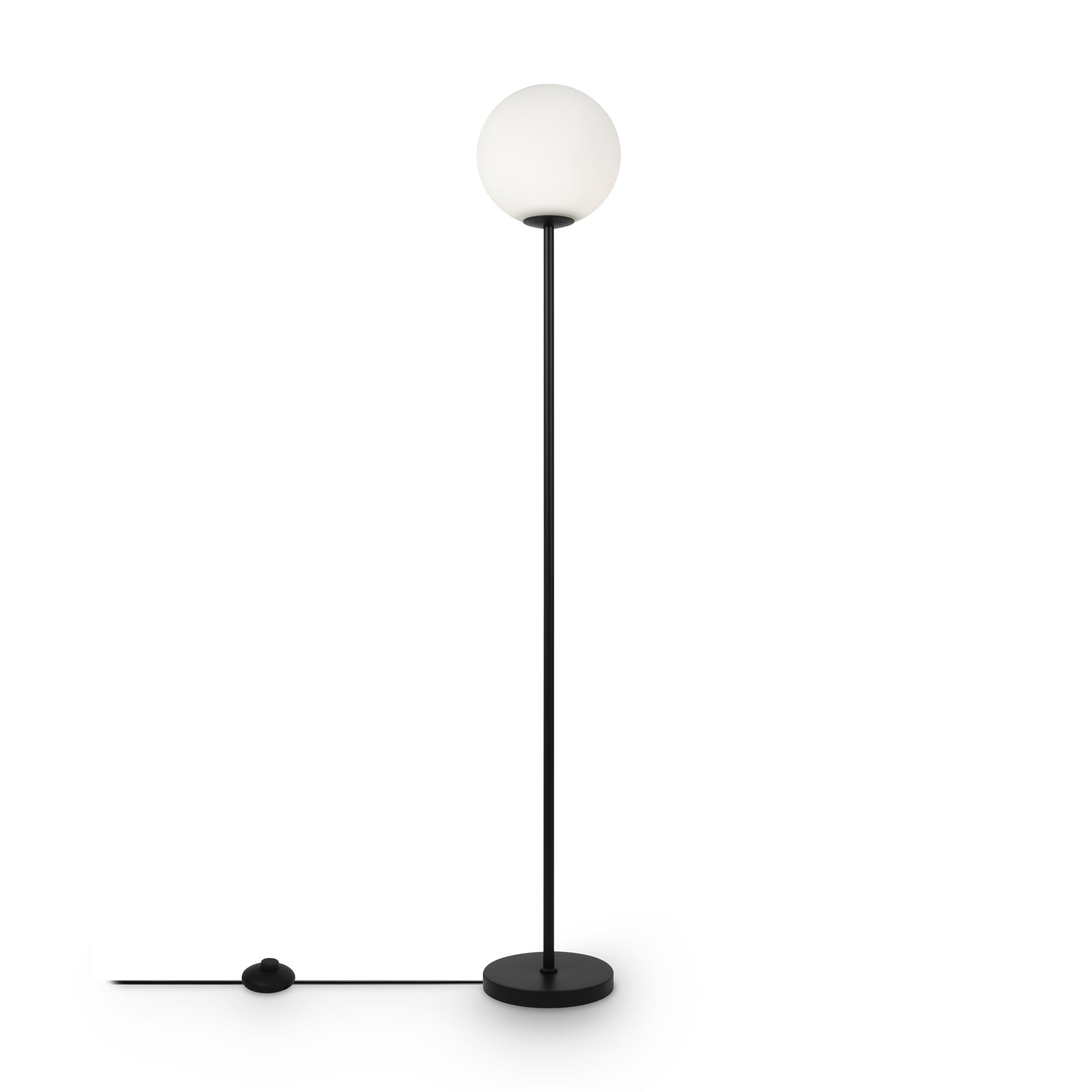 Ring Floor Lamp - Black/Brass Finish
