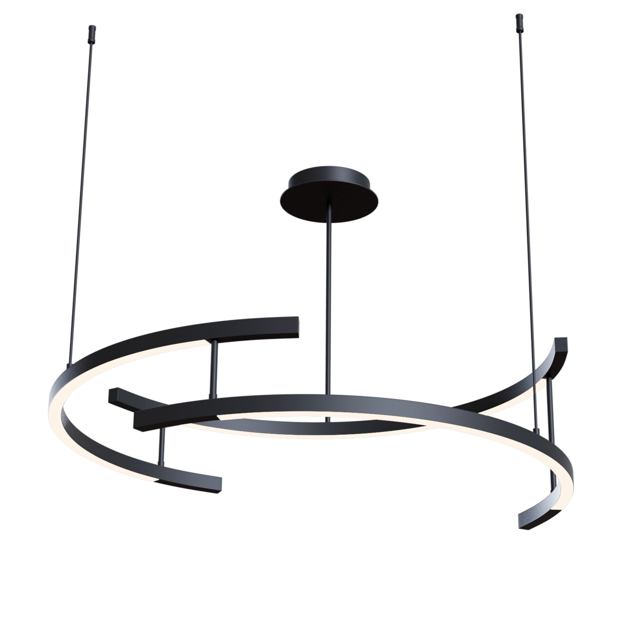 Line Centre Ceiling light Black - Finish