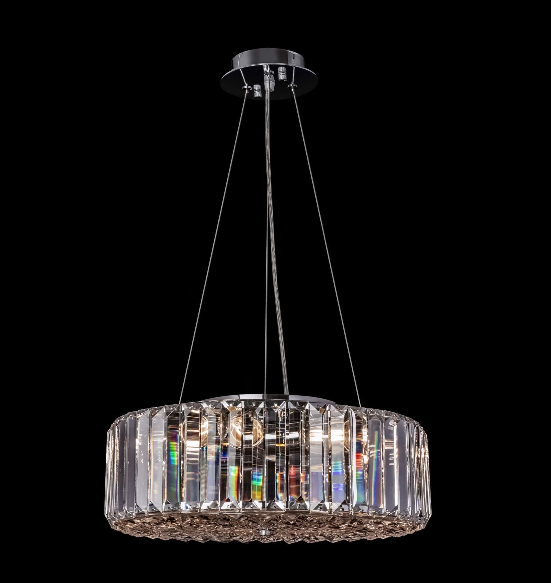 Recinto 6/8Lt Crystal Ceiling Light - Chrome Finish