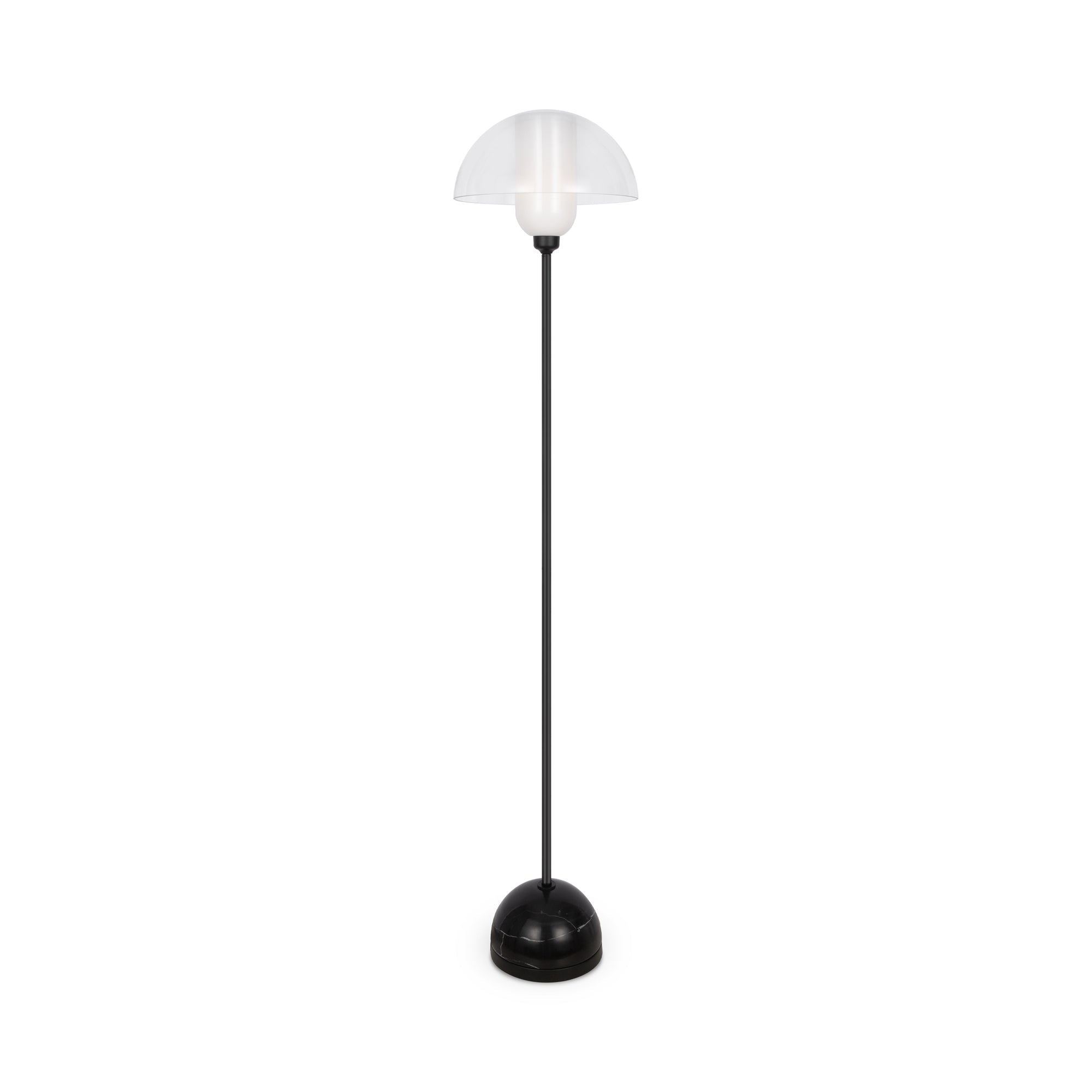 Memory Floor lamp E14 - Black & Transparent Finish