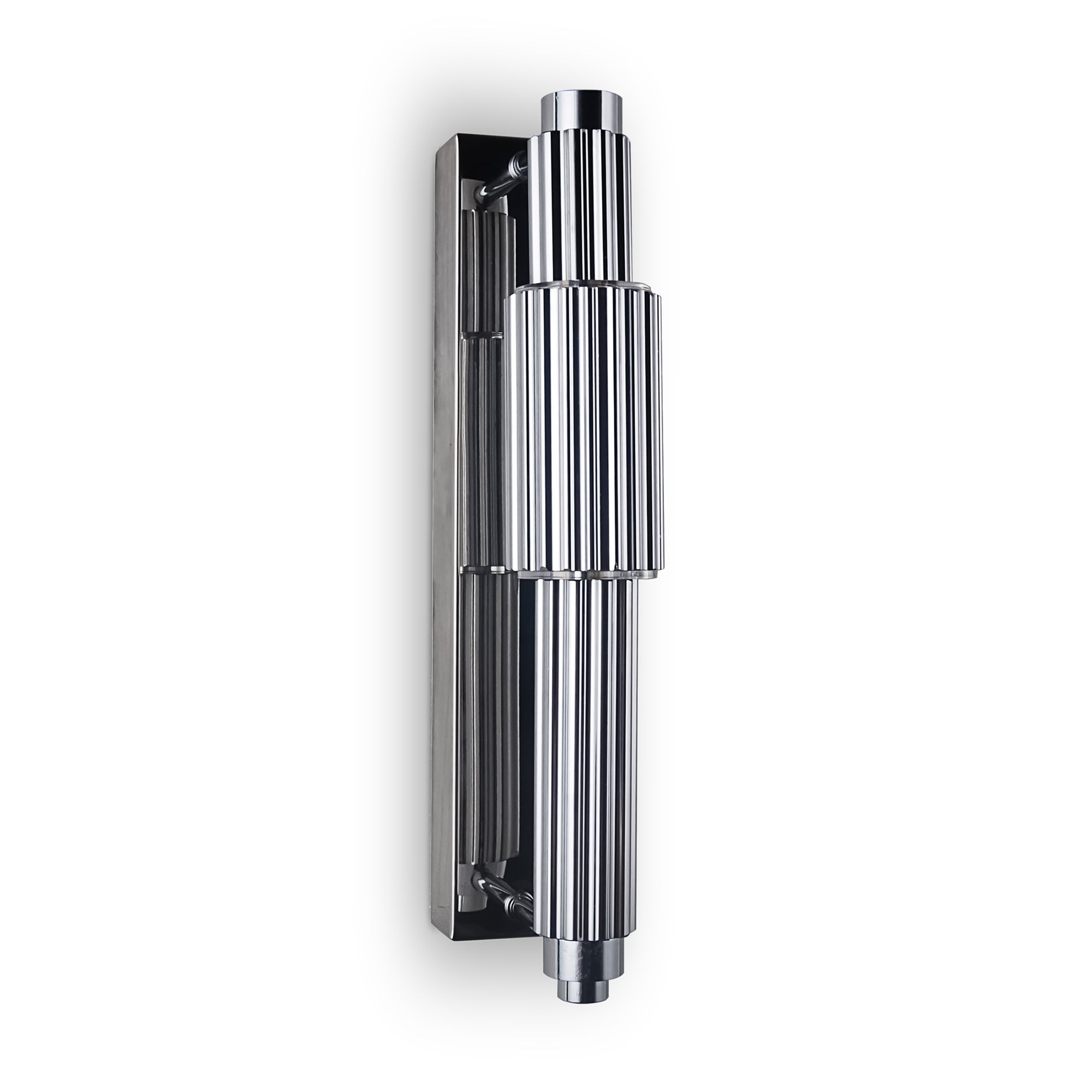 Verticale Indoor LED Wall Light - Chrome & Cognac/Chrome Finish
