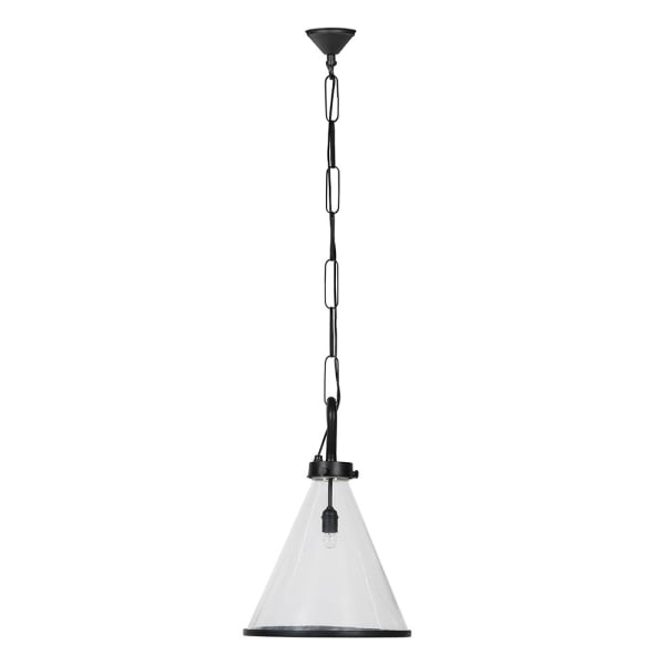 Deland Glass Hook Outdoor Pendant Light