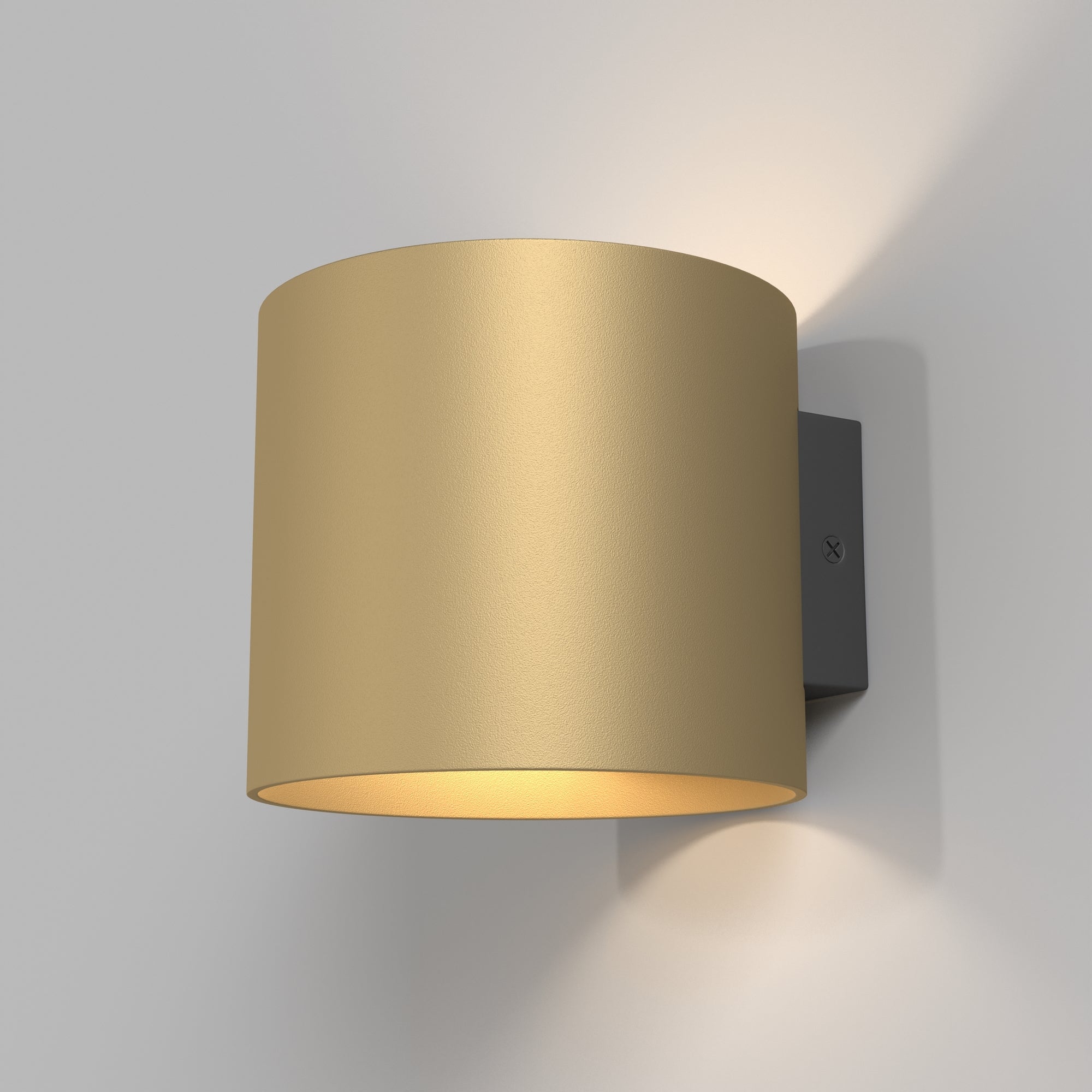 Rond Indoor Single Wall Light - White/Black/Matte Gold Finish