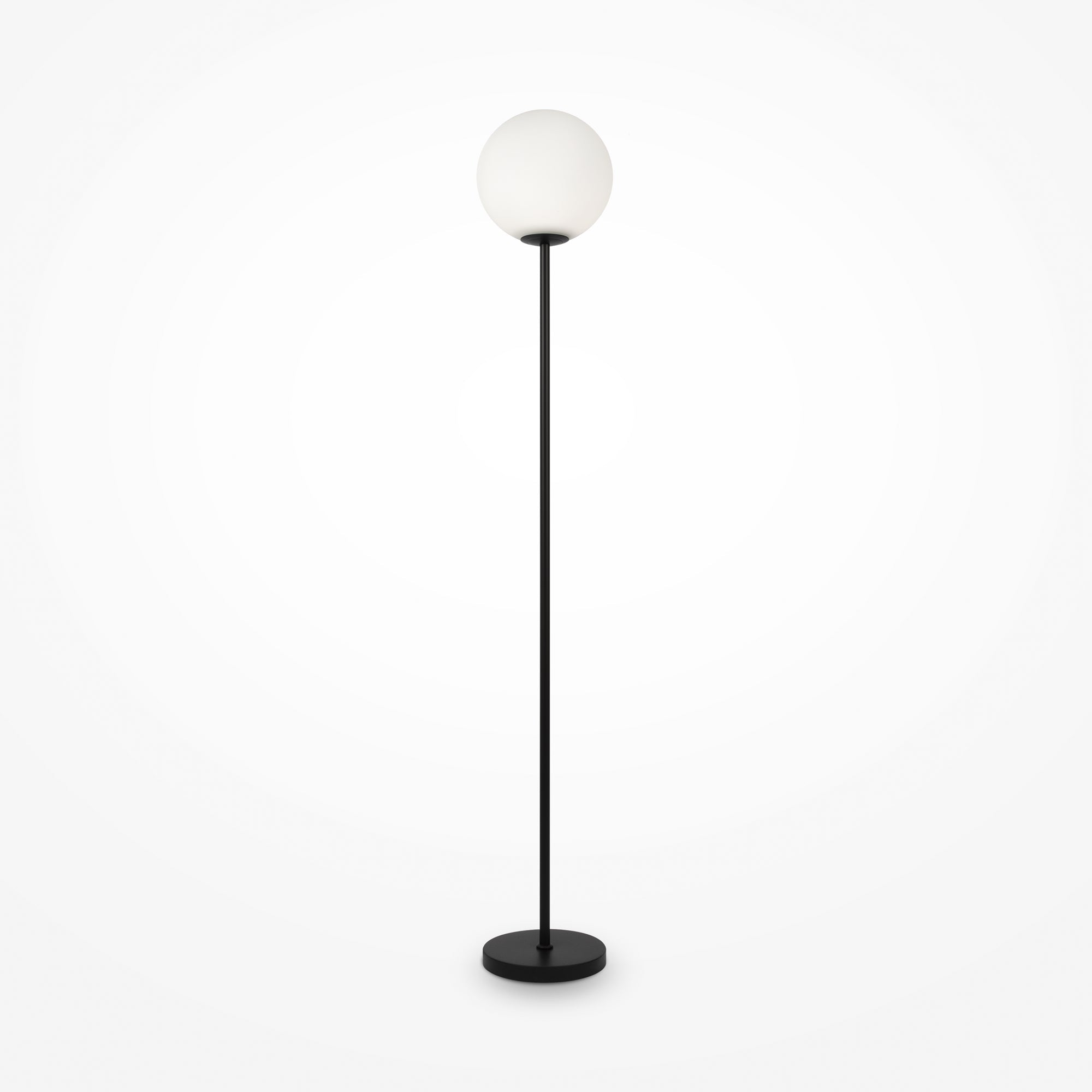 Ring Floor Lamp - Black/Brass Finish