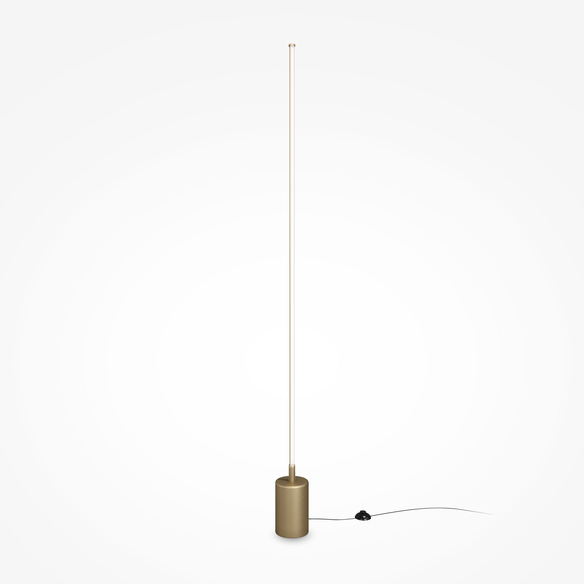 Flow Floor lamp Integrated LED - Black/Brass Finish