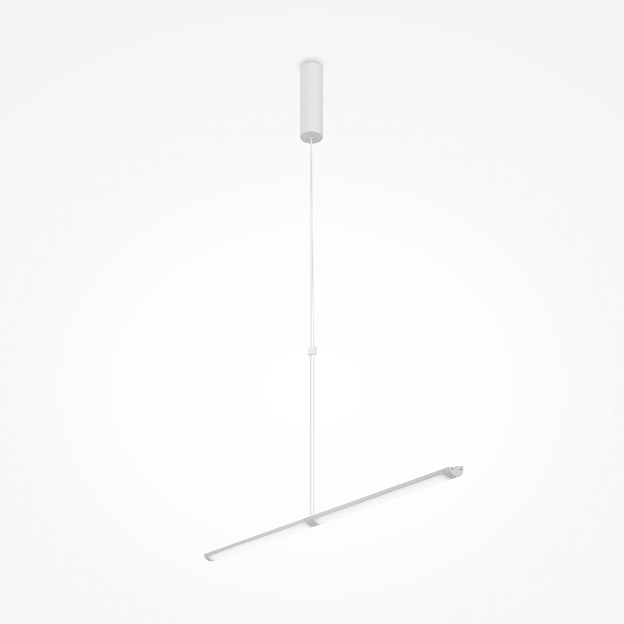 Supersymmetry LED Hanging Ceiling Light - Matte Black/White Finish