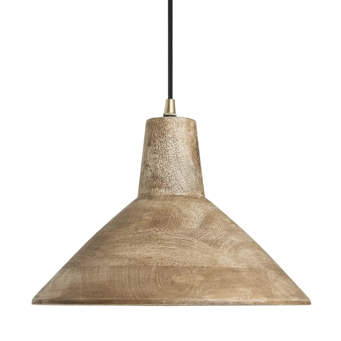 Maribo Wooden Pendant Light - Black/ Natural Finish
