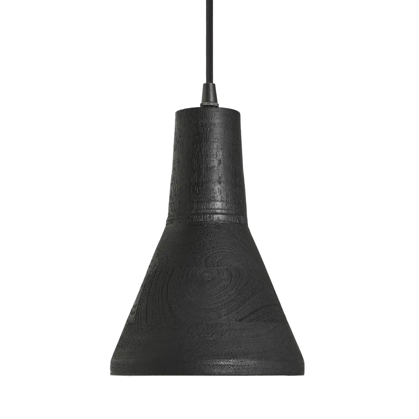 Maribo Wooden Pendant Light - Black/ Natural Finish