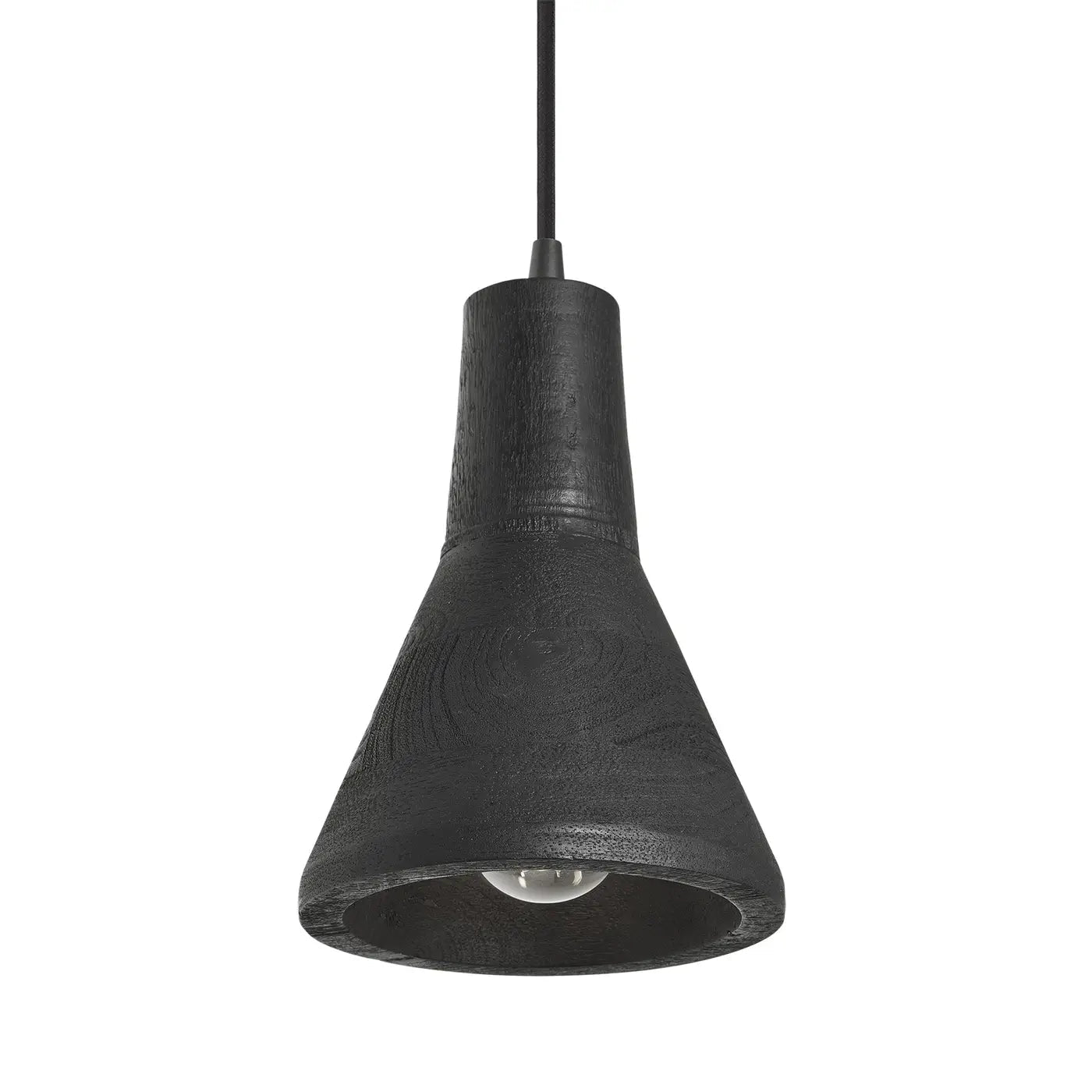 Maribo Wooden Pendant Light - Black/ Natural Finish