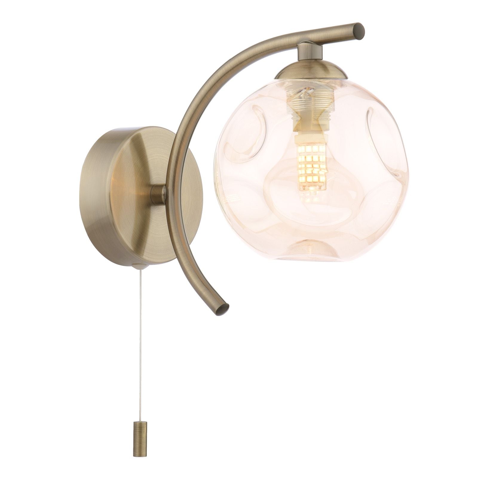 Nakita Wall Light- Antique Brass/ Polished Chrome
