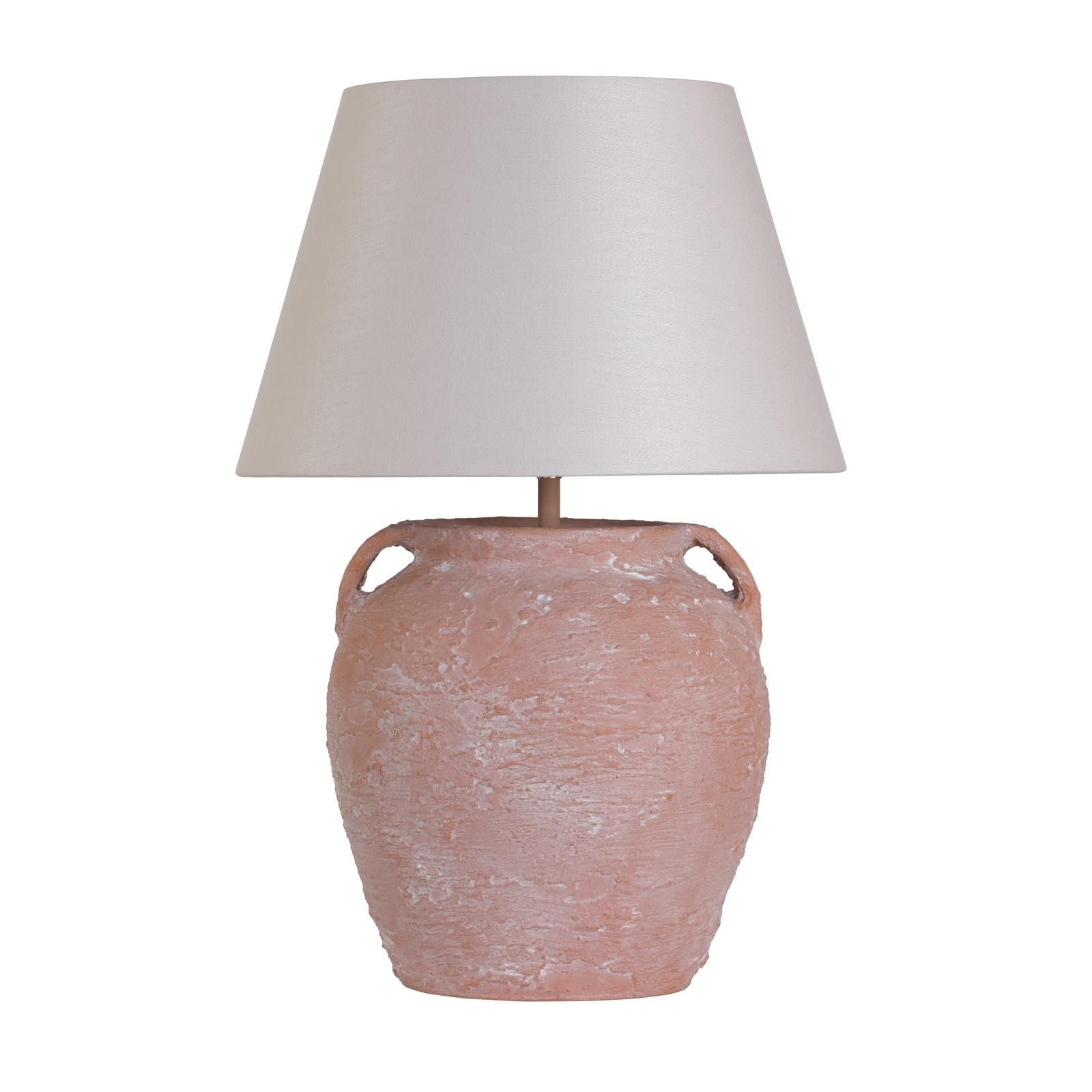 Napa Table Lamp Base Only- Cotswold Stone/ Terracotta