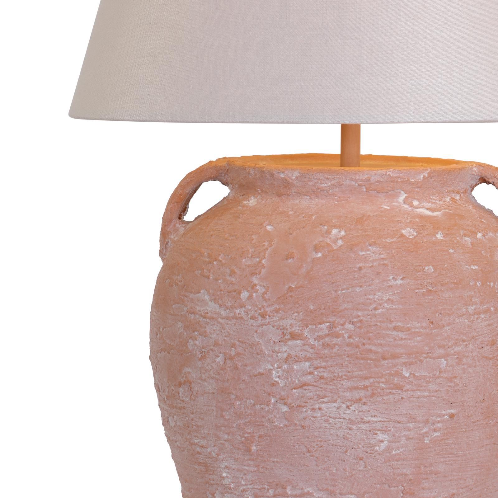 Napa Table Lamp Base Only- Cotswold Stone/ Terracotta