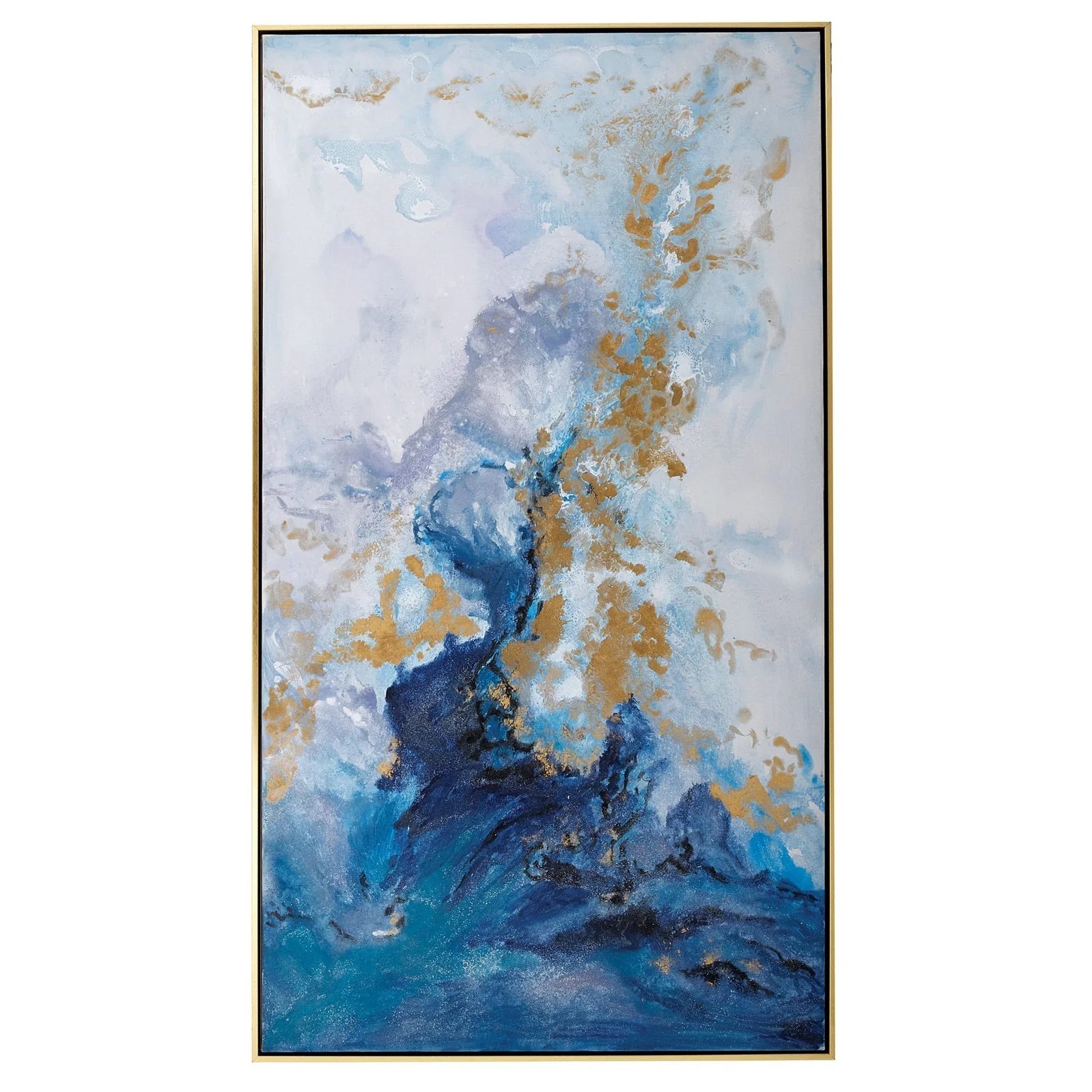 Reflectio Wall Art - Blue & Gold Finish