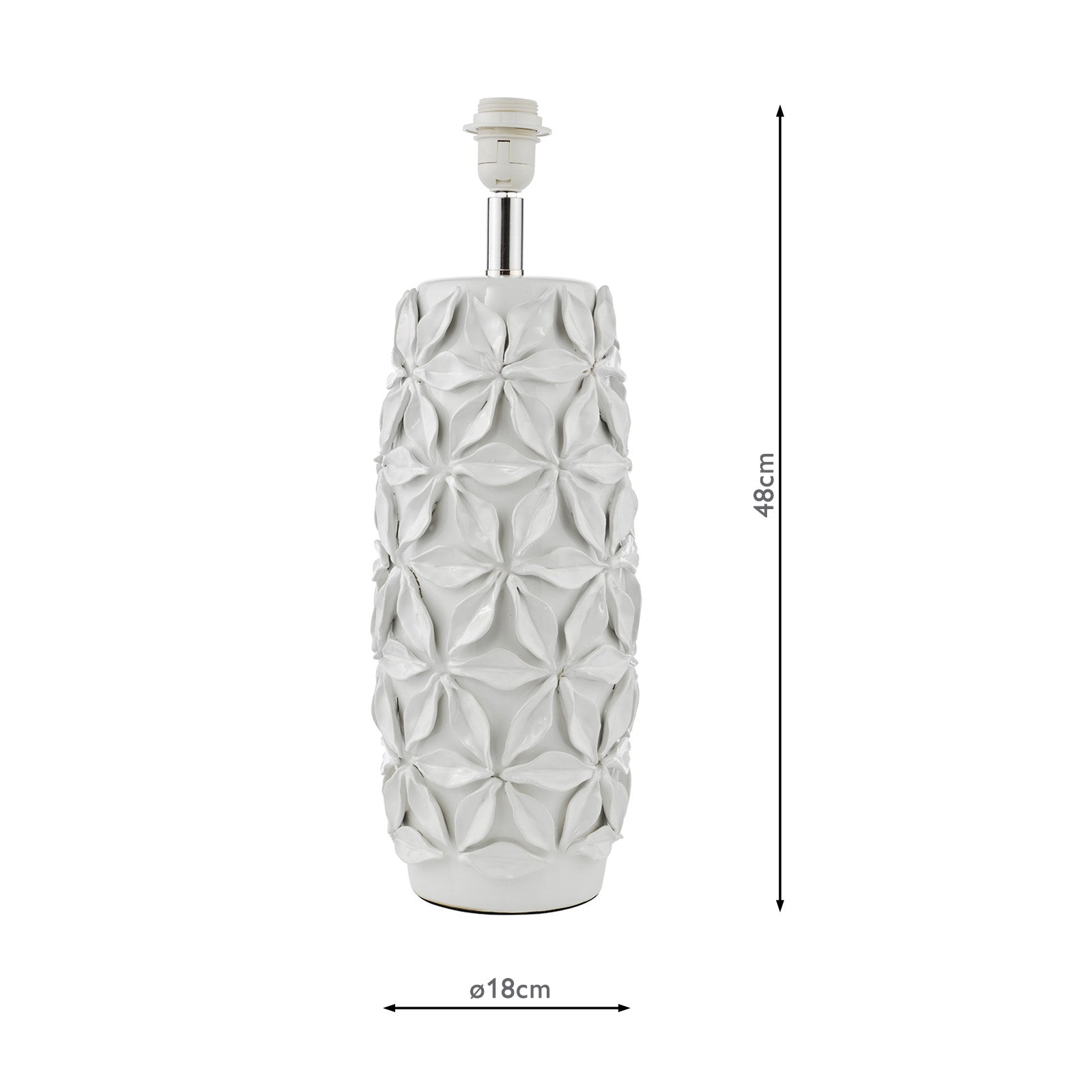 Neus Ceramic Table Lamp Natural- Base Only