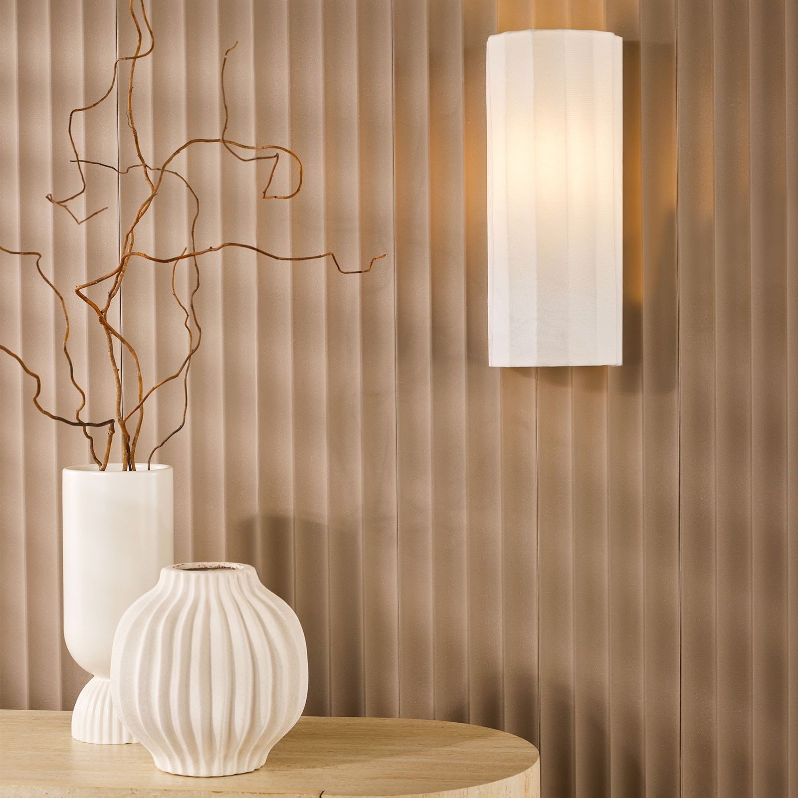 Noura Wall Light- Ivory