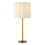 Noura Table Lamp-  Antique Bronze and Ivory With Shade