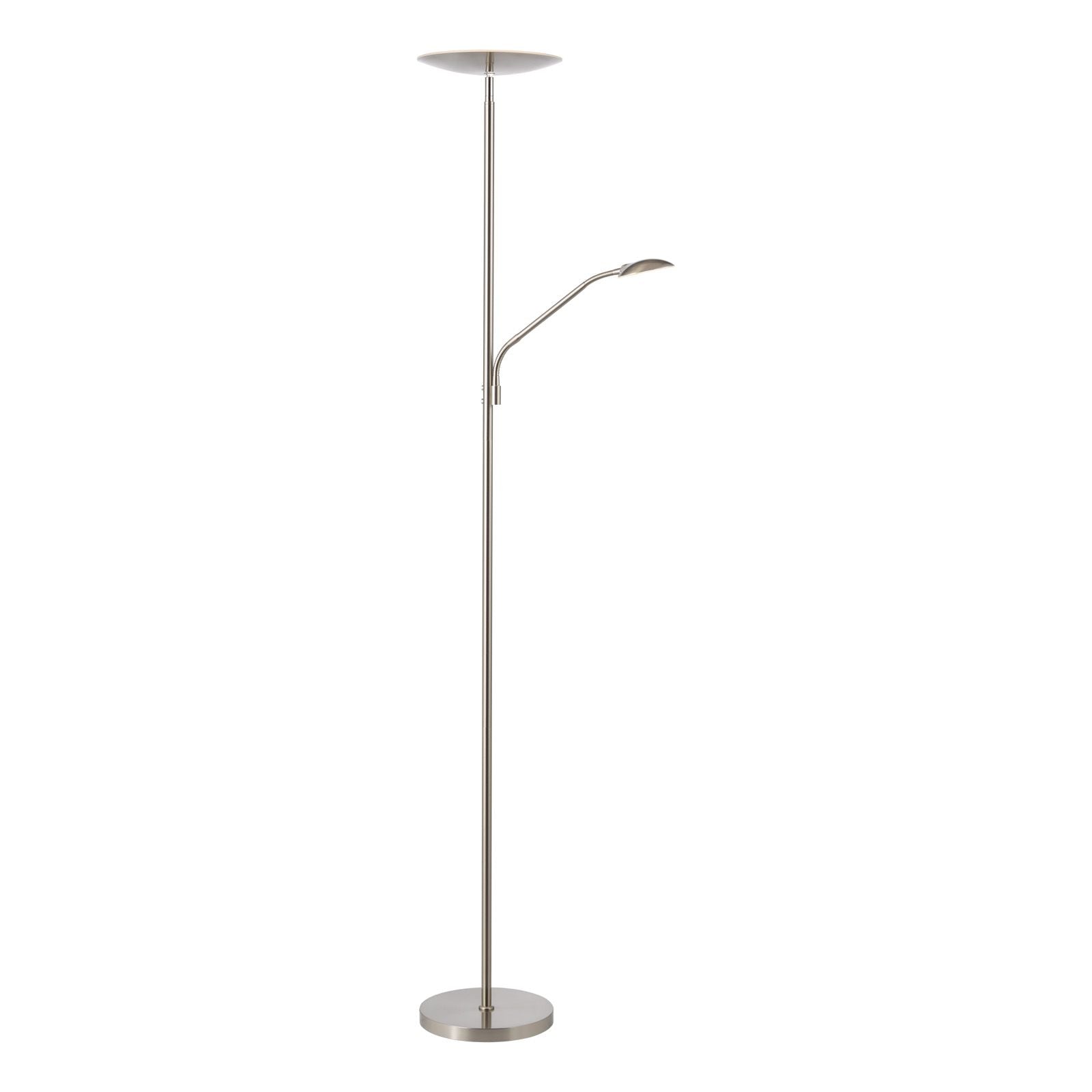Osbert LED Mother & Child Floor Lamp- Satin Nickel/ Satin Bronze LED