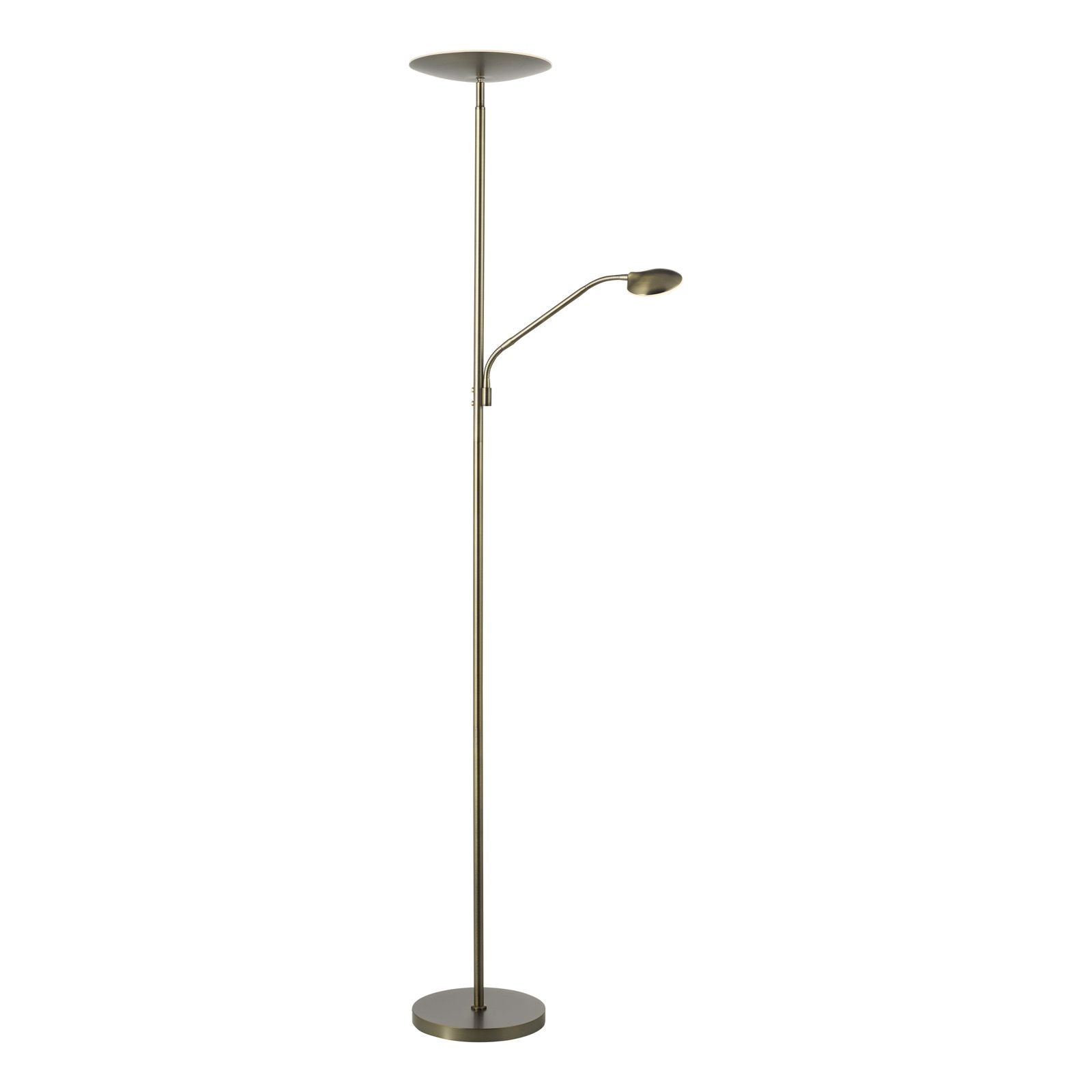 Osbert LED Mother & Child Floor Lamp- Satin Nickel/ Satin Bronze LED