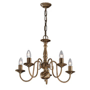 Nora 3/5/8/12Lt Chandelier Ceiling Light - Bronze Finish